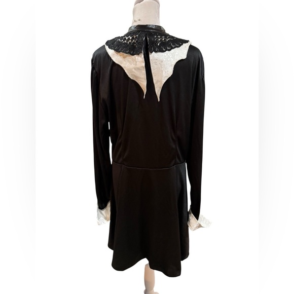 Spirit Black and White Gothic Long Sleeve Dress NWT Size XL - Picture 10 of 13